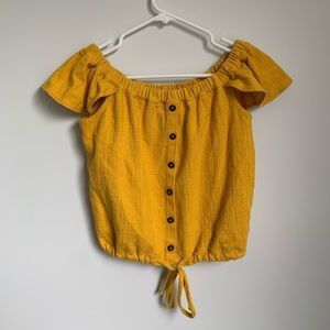 Madewell Yellow Blouse